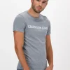 l'unique style Calvin Klein T-shirt Institutional L En Gris 19