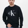 magasin en ligne Calvin Klein Chandail Iconic Monogram Crewneck En Bleu 17