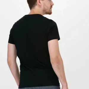 Calvin Klein T-shirt Iconic Monogram Ss Slim Tee En Noir solde en ligne 9