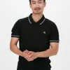 Calvin Klein Polo Tipping Slim Polo En Noir achetez 19