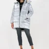 Calvin Klein Veste Matelassé Cocoon Oversized Silver Jacket En Argent comparez les prix 19