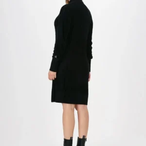 Calvin Klein Mini Robe Fluffy Sweater Dress En Noir Retour gratuit en magasin. 9