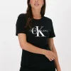 mode Calvin Klein T-shirt Core Monogram Logo Regular Fit En Noir 17