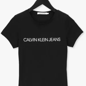 Calvin Klein T-shirt Core Instit Logo Slim Fit Tee En Noir excellent qulity 13