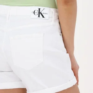 Calvin Klein Pantalon Court Mid Rise Short Bleu Clair comparez les prix 11