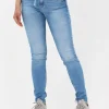 Calvin Klein Skinny Jeans Mid Rise Skinny En Bleu REMISE allant jusqu. 17