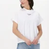Nouvelle Collection Calvin Klein T-shirt Stacked Logo Loose Tee En Blanc 19