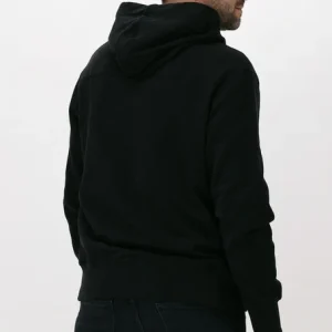 prix de gros Calvin Klein Chandail Monogram Logo Hoodie En Noir 9
