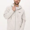 en vente Calvin Klein Gilet Stacked Logo Zip-through En Beige 19