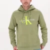 Calvin Klein Chandail Seasonal Monogram Regular En Vert Achat 17