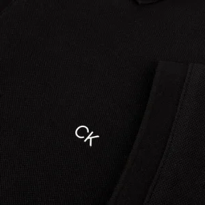 Calvin Klein Polo Stretch Pique Slim Polo En Noir Nouvelle tendance 15