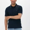 Calvin Klein Polo Stretch Pique Tipping Slim Polo Bleu Foncé offre spéciale 17