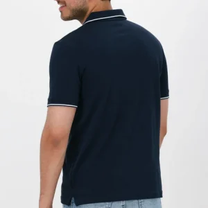 Calvin Klein Polo Stretch Pique Tipping Slim Polo Bleu Foncé offre spéciale 9