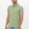 Calvin Klein Polo Stretch Pique Tipping Slim Polo En Vert boutique 17