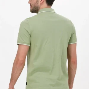 Calvin Klein Polo Stretch Pique Tipping Slim Polo En Vert boutique 9