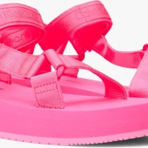 Calvin Klein Prefresato Sandal 1 Sandales En Rose Pas Cher soldes France 9