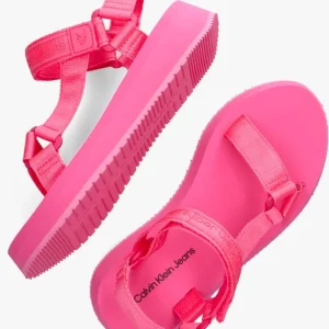 Calvin Klein Prefresato Sandal 1 Sandales En Rose Pas Cher soldes France 15