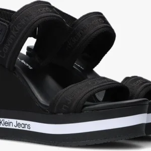 Calvin Klein Wedge Sandal Sling Sandales En Noir se précipiter pour acheter 10