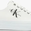 Calvin Klein Vulcanized Flatform Laceup Baskets Basses En Blanc magasin en ligne france 20