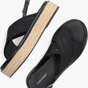 Paiement sécurisé Calvin Klein Flatform Wedge Sandal He Sandales En Noir 15