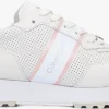 Livraison gratuite Calvin Klein Skived Runner Baskets Basses En Blanc 17
