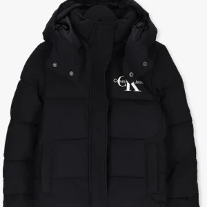 soldes de Noël Calvin Klein Veste Matelassé Mw Non-down Short Puffer En Noir 13
