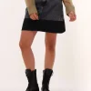 Calvin Klein A-line Utility Mini Skirt Gris Foncé marque pas cher 17