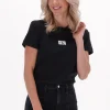 Calvin Klein T-shirt Badge Seaming Tee En Noir Large choix en ligne 17
