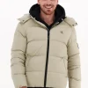 mode pas cher Calvin Klein Veste Matelassé Essentials Down Jacket Sable 17