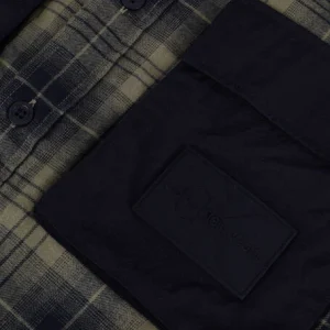 prix abordable Calvin Klein Surchemise Contrast Pocket Check Overshirt En Vert 15