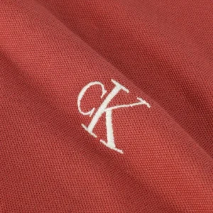 Calvin Klein Polo Tipping Slim Polo En Rouge à prix réduits 15
