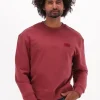 nouveau produit Calvin Klein Chandail Shrunken Badge Crew Neck En Rouge 19