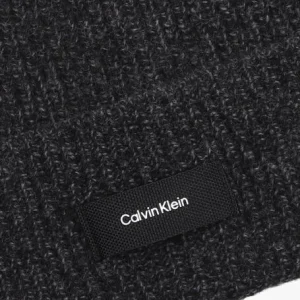 Calvin Klein Daddy Wool Rib Beaniet Bonnet En Noir Couleurs variées 9