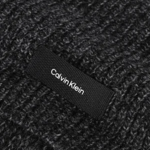 Calvin Klein Daddy Wool Knit Scarf 30×180 Foulard En Noir soldes en ligne 6