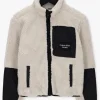 Calvin Klein Gilet Sherpa Mix Media Zip Through Blanc prix de gros 11