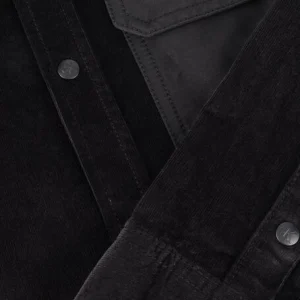 magasin paris Calvin Klein Surchemise Corduroy Mix Media Over Shirt En Noir 7