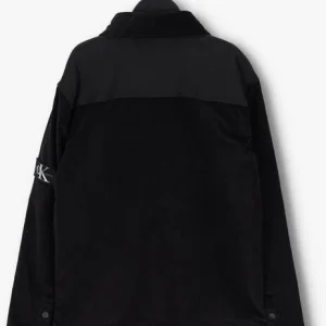 magasin paris Calvin Klein Surchemise Corduroy Mix Media Over Shirt En Noir 9
