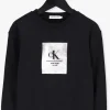 magasin en ligne Calvin Klein Chandail Foil Logo Future Sweatshirt En Noir 8