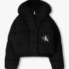 de garantie authentique Calvin Klein Veste Matelassé Ck Archive Puffer Jacket En Noir 11