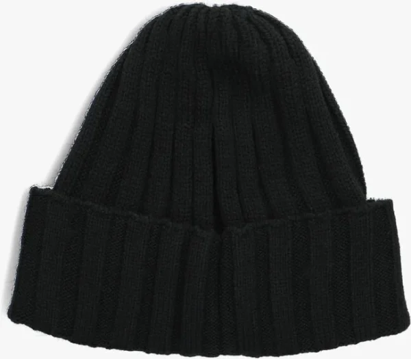 Top ventes Calvin Klein Monogram Rib Beanie Bonnet En Noir 3