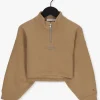 des prix incroyables Calvin Klein Pull Cut Seams Stack Logo Zip Up Hwk En Camel 10