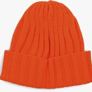 soldes de Noël Calvin Klein Monogram Rib Beanie Bonnet En Rouge 7