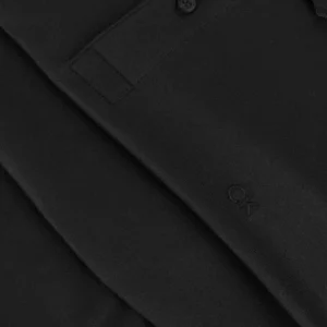 Pas Cher soldes France Calvin Klein Polo Smooth Cotton Slim Ls Polo En Noir 15