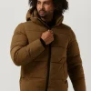 Calvin Klein Veste Matelassé Crinkle Nylon Puffer Jacket En Marron Top ventes 17