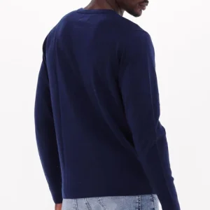 fashion pas cher Calvin Klein Chandail Superior Wool Crew Neck Sweater Bleu Foncé 9