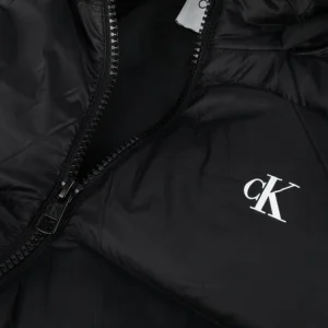 Calvin Klein Veste Matelassé Ck Mw Down Short Puffer En Noir vente luxe pas cher 15