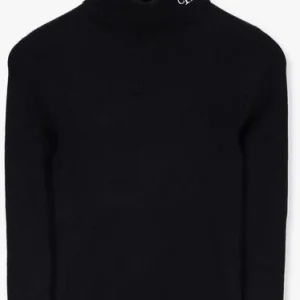Calvin Klein Pull Ck Tight Roll Neck Sweater En Noir exclusivement disponibles 13