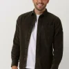 Calvin Klein Surchemise Monologo Badge Corduroy Shirt Olive guranteed de qualité 19
