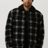 Calvin Klein Jack Check Sherpa Trucker Jacket En Noir Authentic Original licence 17