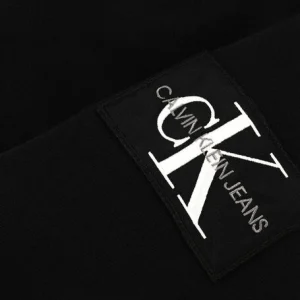 Calvin Klein Chandail Monogram Sleeve Badge Cn En Noir Meilleur Prix 15